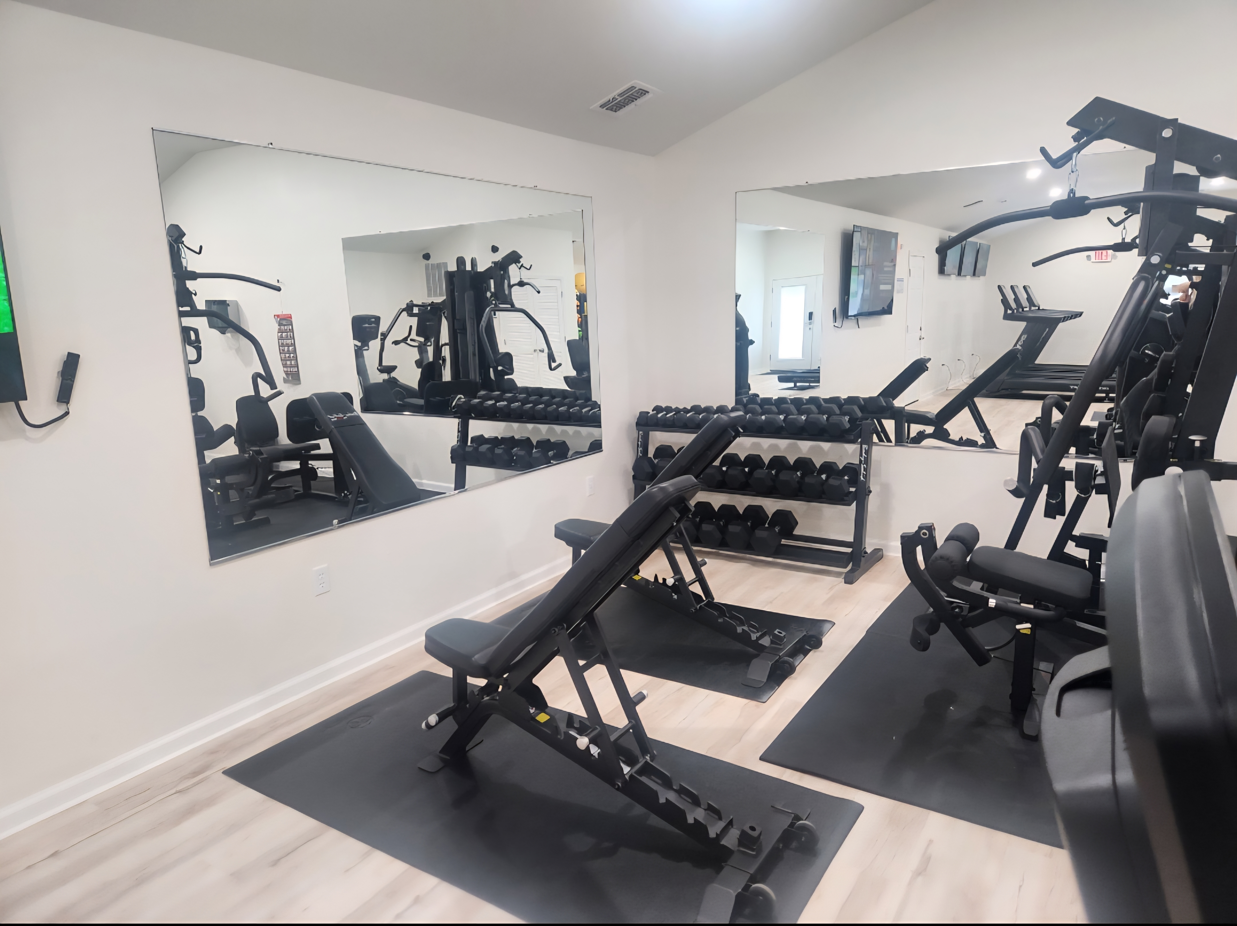 Fitness center weight equipment